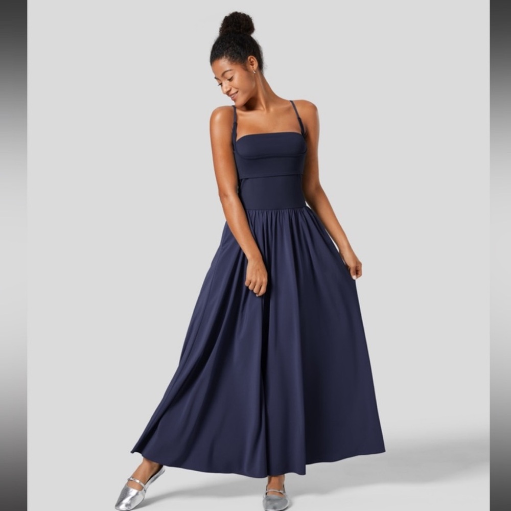 Halara Navy Blue Dress - Viral TikTok dress - size small